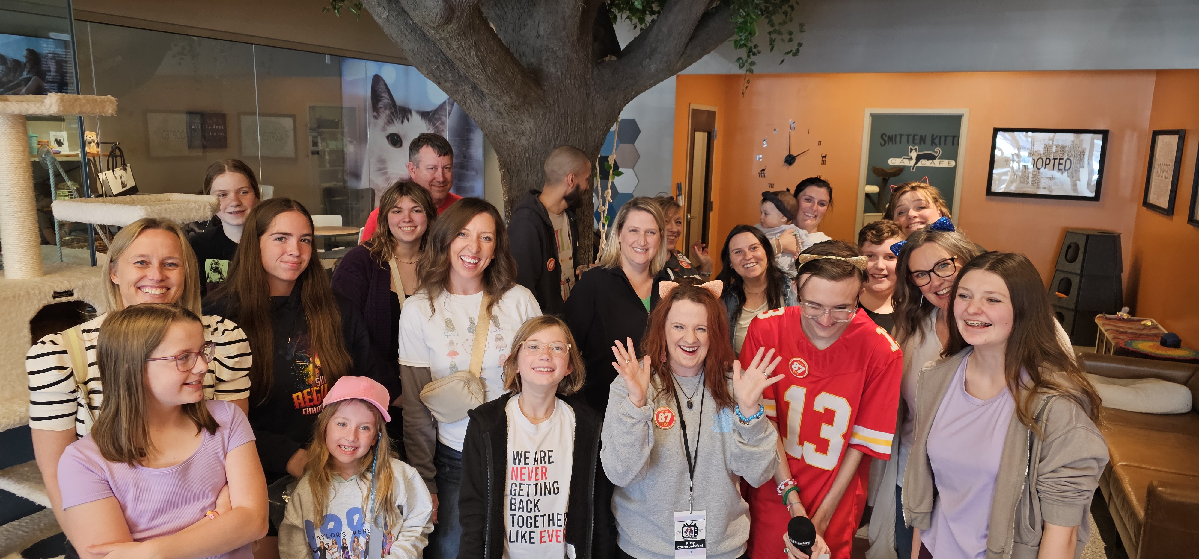 KJ with a big happy group